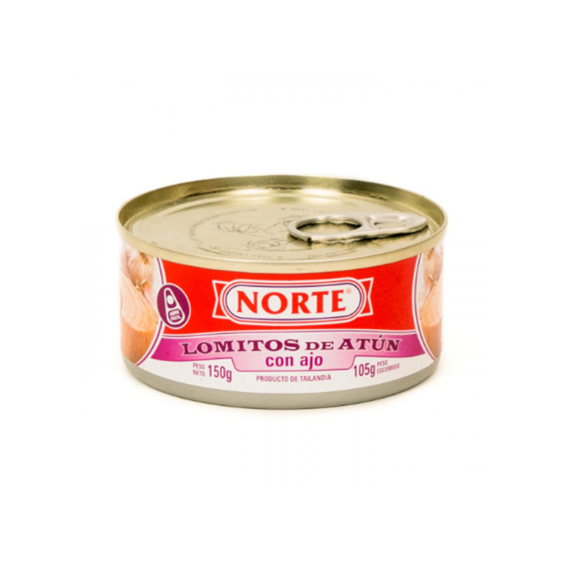 NORTE ATUN LOMITO AL AJO 150GR