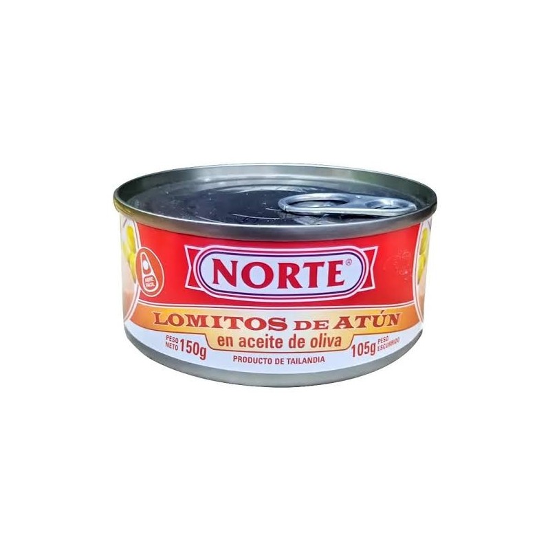 NORTE ATUN LOMITO CON ACEITE DE OLIVA 150GR - 48CP
