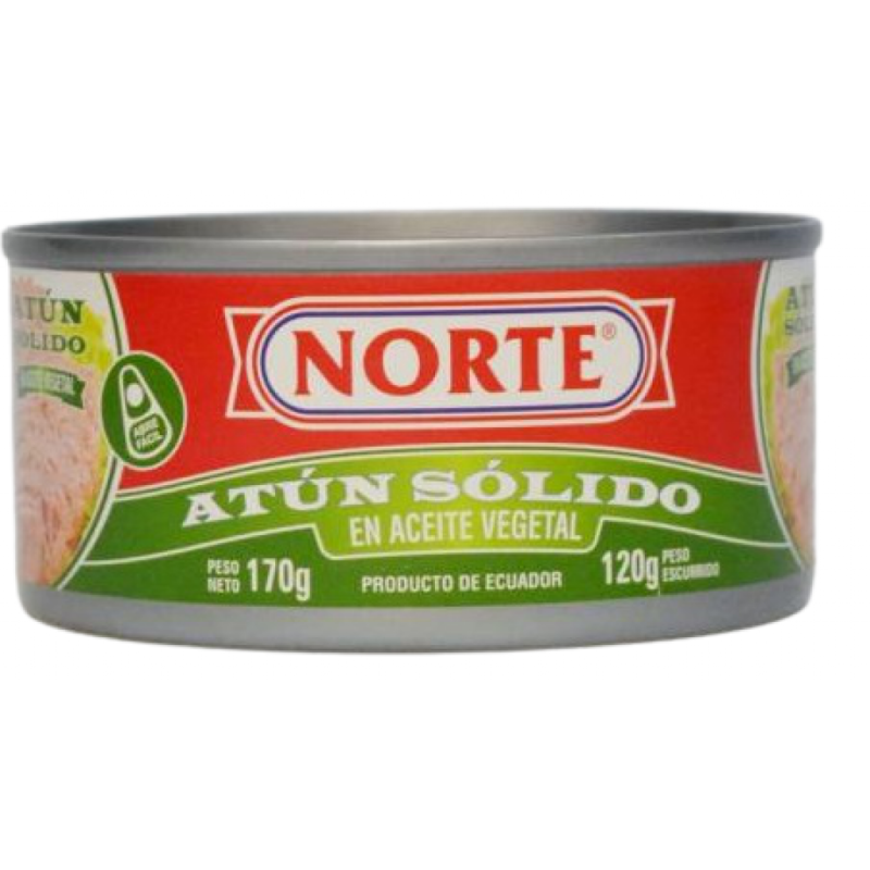 NORTE ATUN SOLIDO AL ACEITE 170GR