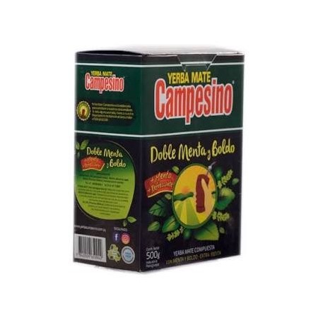 CAMPESINO YERBA MATE DOBLE MENTA 500G