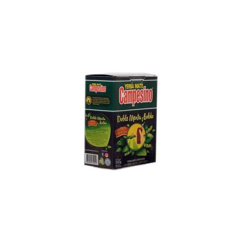 CAMPESINO YERBA MATE DOBLE MENTA 500G
