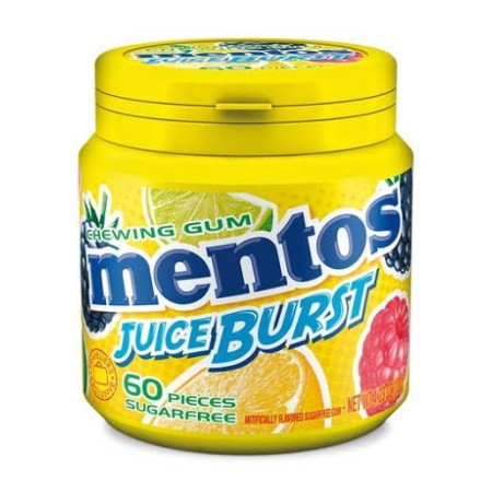MENTOS JUICE BURST AMARILLO 120G