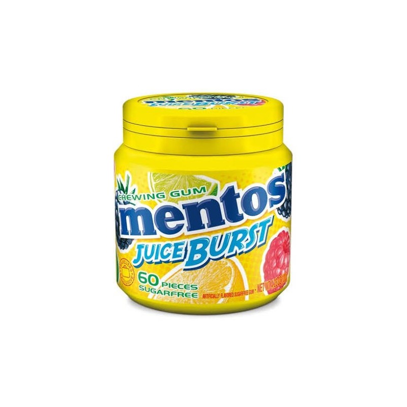 MENTOS JUICE BURST AMARILLO 120G