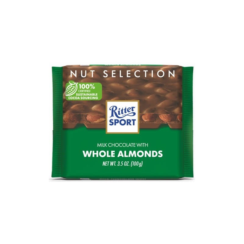 RITTER WHOLE ALMONDS 100G - 88CPC