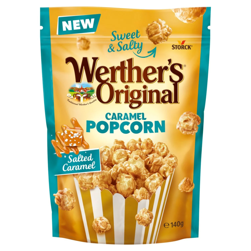 POPCORN SALTED CARAMEL 140G - 12CPC