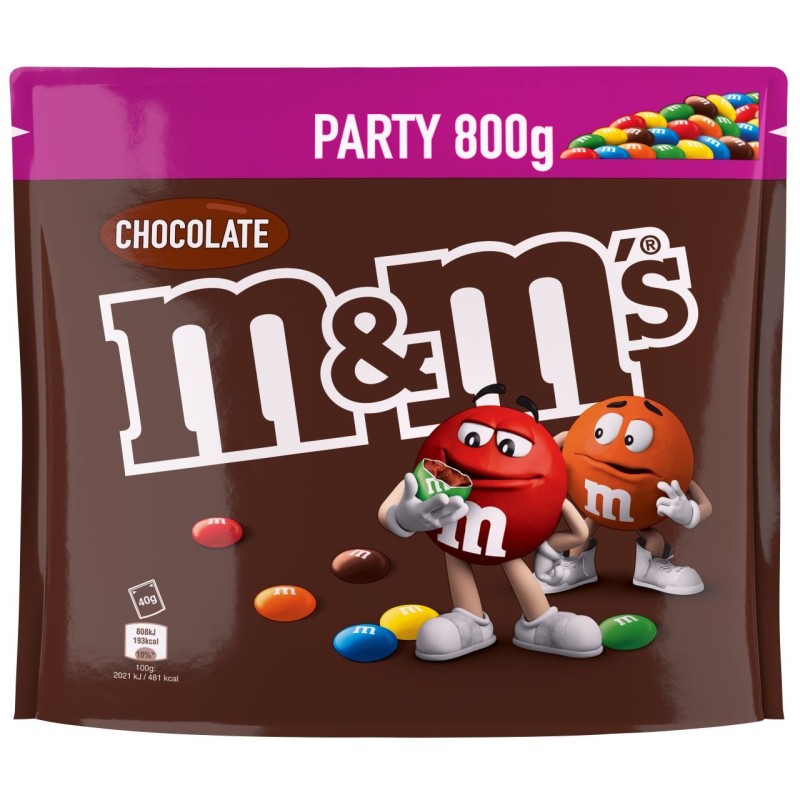 M&MS CHOCO PARTY PACK 800G