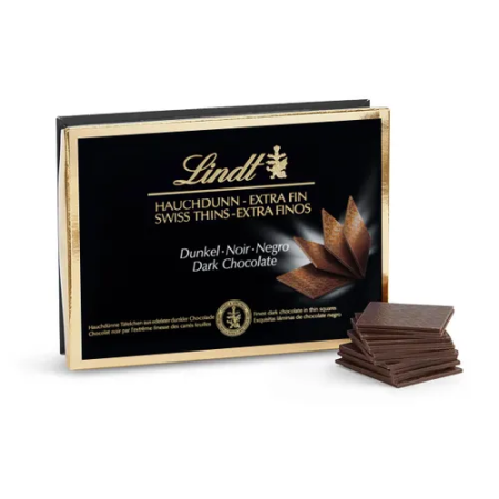 LINDT SWISS THINS DARK 180GR - 8CPC