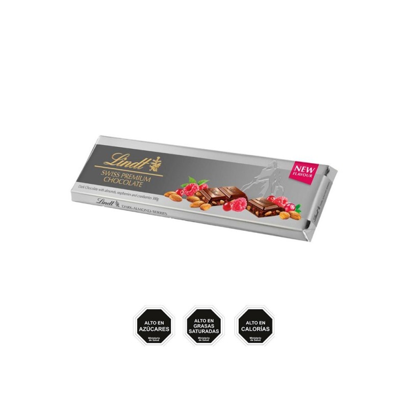 LINDT SILVER CHERRY BERRY-ALMENDRA 300GR
