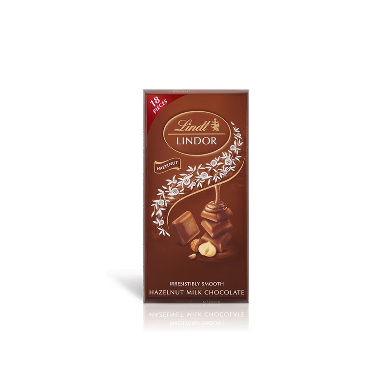 LINDT LINDOR HAZELNUT 100GR